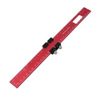 Woodworking Ruler Pocket Ruler Metal Slide Rule Inch & Metric T Type Scribing Square T Track Marking Woodworking Machinist Construction Inch Millimeter Professional