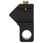 Woodworking Ruler Positioning Adjuster, Carpenter Tools for Scribing Locator, Aluminum Alloy Fixing Block with Optimized Ruler Groove Design, General Purpose Limiter for Woodworkin (Black)