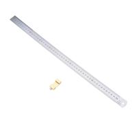 Woodworking Ruler With Positioning Block 50cm Aluminum Measuring Tool For Furniture Assembly Aluminum Woodworking Marking Instrument