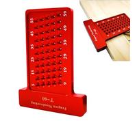 Woodworking Scribe Ruler - T-Type Horizontal and Vertical Scribing Gauge Tool,Precision Measuring Ruler - for Woodworking Metalworking Carpentry Construction Drafting Home Engineering Industry