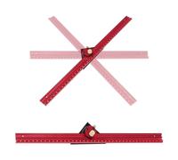 Woodworking Scribe T-Type Ruler, 300/400mm Woodworking Square Precision T-Type Hole Ruler, 360 Rotatable Right Angle Scribing Gauge for Carpentry, Layout, Metalwork, Industrial Drawing (400 MM)