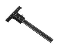 Woodworking Scriber T - Shape Aluminum Alloy Scribing Ruler, Durable Measuring Tool for Accurate Wood Crafts - Smooth T - Slide, Clear Scale, Portable Design (Ruler-No Fine Tuning)