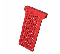 Woodworking Scriber T-type Ruler, Metric Woodworking Ruler T Type Scriber Aluminum Alloy Hole Gauge Carpenter Marking Tool Red for Hole Positioning Marking Measuring (80mm*43mm/3.15in*1.69in)