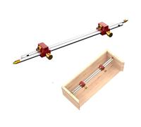 Woodworking Scribing Circle Ruler, 3 in 1 Modular Bar Gauge Bar Clamping Drawing Circular Tool, Positioning Compass Tool for Inside Corner Outside Measurements