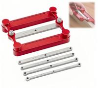 Woodworking Scribing Gauge, Center Finding Tool, Scribing Gauge, Woodworking Tools, Scribing Gauge, Finding Center Line Gauge, Woodworking Punch Locator, Suitable for Woodworking, DIY and Crafting(Met
