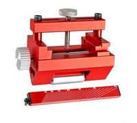 Woodworking Sharpening Jig for Chisels Planes - Adjustable Angle Guide Honing Tool Aluminium Alloy Red 0-65mm(Red)