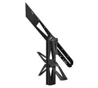 Woodworking Sliding T Rule 300mm for Dovetail Joints(Black(ABS))