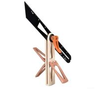 Woodworking Sliding T Rule 300mm for Dovetail Joints(Khaki(ABS))