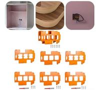 Woodworking Socket Template Set 3in1 for Cabinet Wall Outlet Cutouts Featuring 8mm Electrical Grade Bakelite and Standardized Layout (7×6cm)