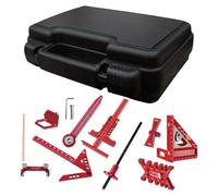 Woodworking Square | 10-Piece Carpentry Measuring Tool Set | Roofing Rafter Square Kit | for Construction Flooring Home Garage Outdoor Industry Furniture