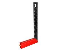 Woodworking Square - 12 Inch Alloy Aluminum Alloy L Shape | Metric Imperial Adjustable Framing with a Retractable Edge for Indust Carpentry Construction