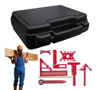 Woodworking Square,9-Piece Carpentry Measuring Tool Set | Layout Square Tool Kit,for Woodworking Construction Flooring Home Garage Outdoor Industry