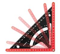 Woodworking Square - Aluminum Alloy 25x25cm | Carpenter Triangle Ruler With Measurement Guide | Precision Layout Tool For Framing Home Improvement DIY Projects Hobbies Construction