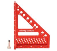Woodworking Square Aluminum Alloy Ruler 0 to 90 Degree Angle Measuring Tool - Lightweight Durable Construction, Easy Read Scales, Perfect for Engineering and Carpentry
