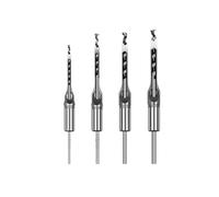 Woodworking Square Hole Drill Bits, Mortise Chisel Drill Bit Tools,1/4, 5/16, 3/8,1/2, 9/16, 5/8 Compatible Power Tool Accessories for Machines (4pcs)