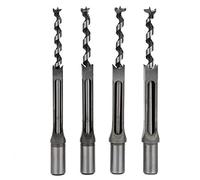 Woodworking Square Hole Drill Bits Set High Hardness Long Service Life Efficient Drilling Density Medium Fiber Particleboard Wood Square Tenon Machine