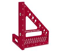 Woodworking Square Protractor - Metal Framing and Line Drawing Tool | Adjustable 22.5°-90° Angle Ruler for Crafting, Cabinet Making, Furniture, and Handmade Projects