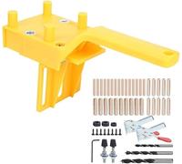 Woodworking Straight Hole Locator, Handheld Hole Locator with Quick Positioning Fixture, Self - Centered on Board for Fast and Accurate Drilling, Includes 3 Drills and Stainless St for Professional...