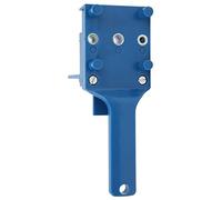 Woodworking Straight Hole Punch Locator DIY Carpentry Drilling Doweling Guide Hand Tools for Accurate Wood Joinery Projects ABS Plastic 200x72mm (Blue)