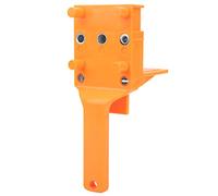 Woodworking Straight Hole Punch Locator DIY Carpentry Drilling Doweling Guide Hand Tools for Accurate Wood Joinery Projects ABS Plastic 200x72mm (Orange)