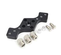 Woodworking Straight Hole Punch Locator High Hardness Durable Aluminum Alloy Drilling Tool Black Positioner