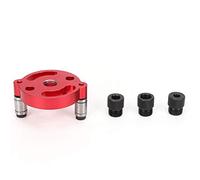 Woodworking Straight Hole Puncher Hand Held Hole Drilling Punching Tool Aluminum Alloy for Board Joining Punching Black Blue Red 4pc 11pc 41pc 71pc (Red 4pc-A1)