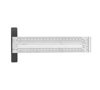 Woodworking T Rule, Stainless Steel Scribing T Ruler for Measuring and Marking, Durable and Accurate - Wear, Clear Scale, Ideal for Carpentry and Decoration Design (200mm T-shaped ruler)