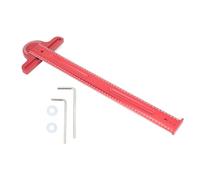 Woodworking T Square 550mm, Aluminum Alloy Angle Finder Ruler with 0-180 Degree Scale, CNC Machined Scribing Tool for Woodworkers, Beveled for Enhanced Accuracy