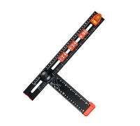 Woodworking T Square, Precision 2 in 1 Measuring Jig, Drilling Positioning Jig Drafting Square, for Carpentry Cabinet Drawer Hardware Door Installation Furniture