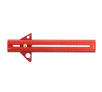 Woodworking T Track Ruler, Multifunctional Aluminum Alloy 60cm / 23.6in - Portable Design, Clear Scale, Precise Angle Measuring for Carpenter Woodworking Tools (30cm)
