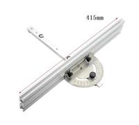 Woodworking Table Saw Miter Gauge with Adjustable Angle Ruler, Aluminium Oxide Rails, Track Stop & Backer (415mm) for Cutting C