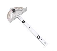 Woodworking Table Saw Miter Gauge with Adjustable Angle Ruler, Aluminium Oxide Rails, Track Stop & Backer (215mm or 415mm) - Fence for Mitre Cuts(A)