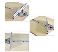 Woodworking Table Saw Miter Gauge with Adjustable Angle Ruler, Aluminum Oxide Guide Rail and Track Stop Backer for Cutting on(C)