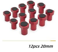 Woodworking Table Stop Blocks for 20Mm Workbenches Aluminum Alloy Material Non-Slip for Surface 12-Pcs Set for Enhanced Stability for Woodworking Countertops for Ideal for Hobbyists and Professionals