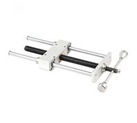 Woodworking Table Vise Heavy Duty Clamp with Double Link for Workbench, Silver 445x240mm Silver