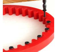 Woodworking Template Tool - Gear-Type Shaping Strip, Flexible Router Guide, Professional Bending Curve Contour Jig for Precise Measurement | Versatile Carpentry Equipment for Furniture Workshop