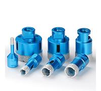 Woodworking Tool,Diamond Hole Saw, 1pc 6-80mm M14 Thread Brazing Hole Opener Blue Angle Grinder Hole Saw Diamond Drill Bits