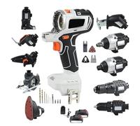 Woodworking Tool Kit, 10 in 1 Woodworking Power Tool Combo Kit, with 4.0 Ah Battery and Toolbox, DIY Woodworking Kits, for Project Engineering, Home Decoration