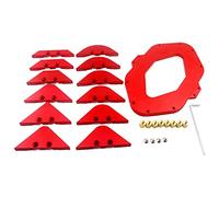 Woodworking Tool Router Aluminium Alloy Rust-Resistance Woodworking Edge Trimming Radius Corner Gauge Router Table Fillet Gauge Set Fillet