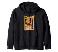 Woodworking Tools Gift Carpenter Wood Working Zip Hoodie
