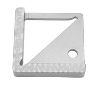 Woodworking Tools, Woodworking Angle Ruler 45 Degree Height Width Depth Diameter Accurate Measurement Device Aluminum Alloy Material for Assembling Furniture