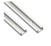 Woodworking Track Aluminium Chute 19mm 30-50cm T-Slot Miter Track Jig Miter Tracks Stop for Router Table Bandsaws DIY Tools T-Slot Track(Silver,50cm)