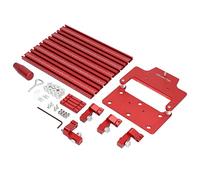 Woodworking Track Saw Guide Rail Aluminium Alloy Universal Tool Set Kit Red for DF500 700 Tenoning Machine