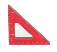 Woodworking Triangle Ruler Aluminum Alloy Inch Metric Measuring Tool 90 45 Degree Angle Square for Carpenters Artists Builders