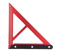 Woodworking Triangle Ruler, Carpenter Triangle Angle Ruler with Inch and 5° Scale, Aluminum Alloy Square for Woodworking DIY Assembly and Installation