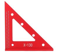 Woodworking Triangle Ruler, Carpenter Triangle Square with 45 and 90 Degree Angles, Aluminum Alloy Clear Scale Rafter Square for Framing Roof Stairs Layout