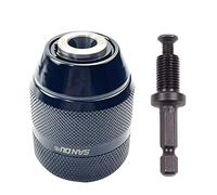 Woodworking Twist Drill Bit Adapter Rod Chuck Size Thread 3/8"-24UNF Wind Batch Electric Drill Sockets Adapter Power Drill Sockets Adapter Setsdrill Chuck Shank Converter Drill Chuck