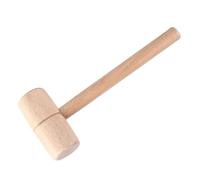 Woodworking Wooden Mallet Comfortable Beech Wood Round Head Hand Tool for Professional or Amateur Use, Lightweight and Accurate for Projects