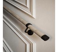 Woodworx Premium - Driftwood - 3.6M Indoor Stair Handrail Kit - Easy Install All In One Box Including Brackets And Endcaps