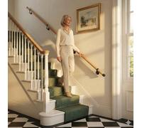 Woodworx Premium Solid Oak & Matt Black 3.6M Indoor Stair Handrail Kit Easy Install All In One Box - 5Yr Guarantee